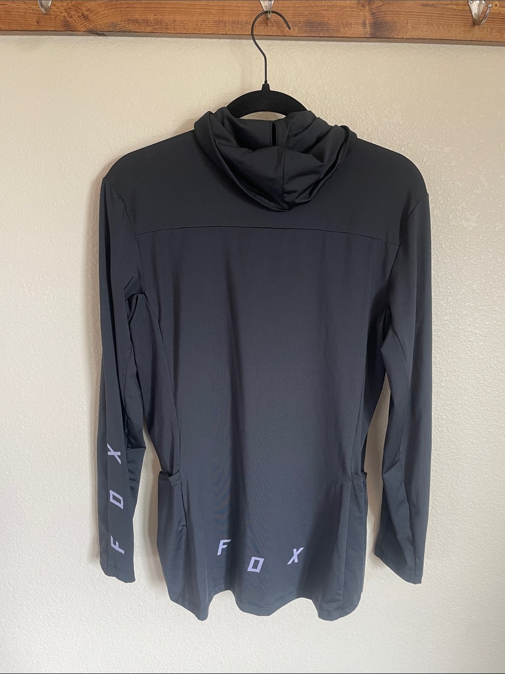 Fox Racing Ranger Drive Jersey Black MTB Biker Hoodie M Fox Head ATV Motocross - Picture 12 of 16